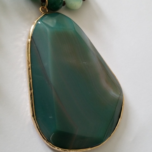 ♥️Natural Stone Pendant Statement Necklace♥️ - Picture 7 of 7